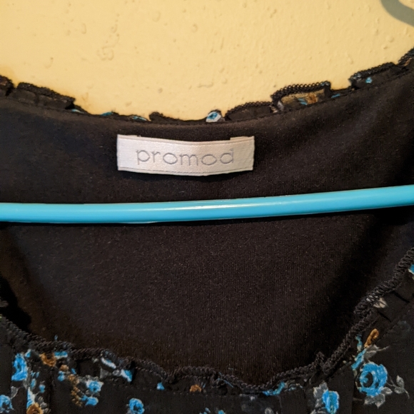 PRROMOD FLORAL BLUE SHORT DRESS - Picture 2 of 4